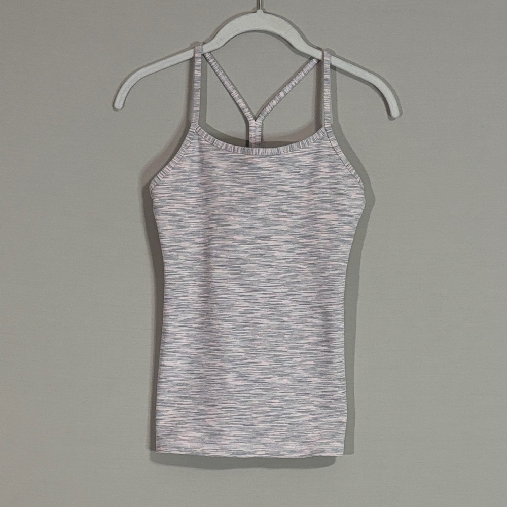 Lululemon Athletic Racerback Tank Built-In Bra Size 4 Yoga Run